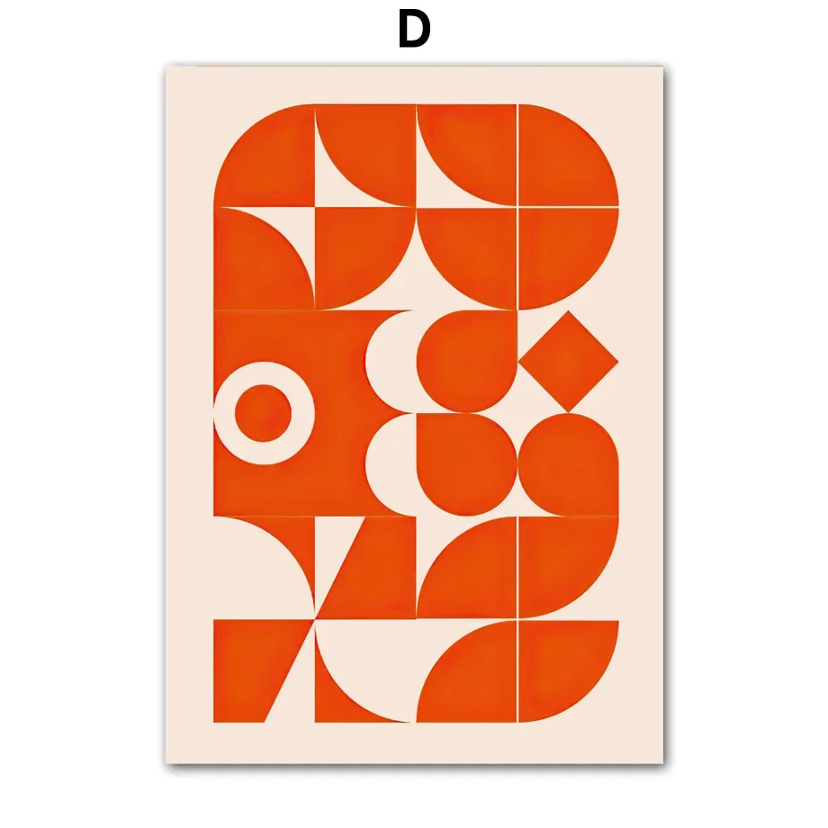 Bauhaus tęczowe linie - plakat geometryczny Wzór 1