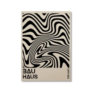 Vintage Bauhaus - geometryczny plakat Jasnoszary