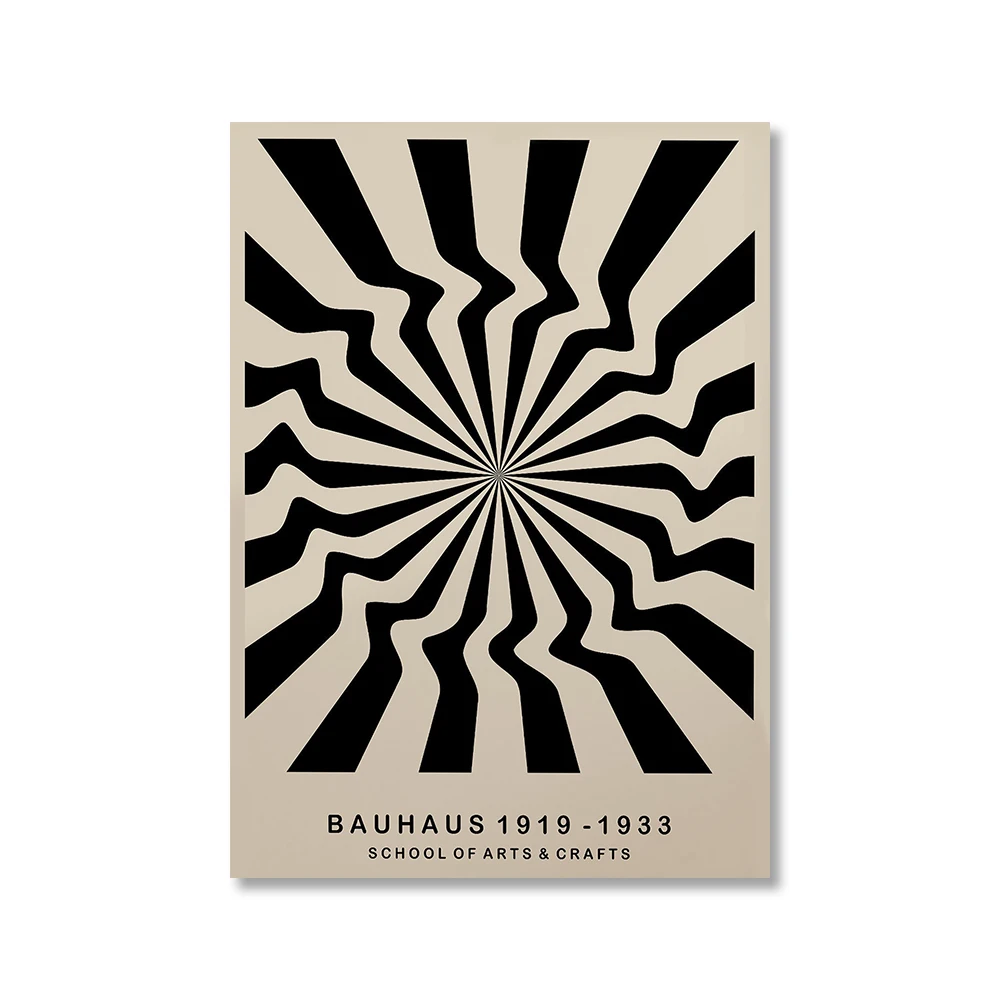 Vintage Bauhaus - geometryczny plakat Zielony