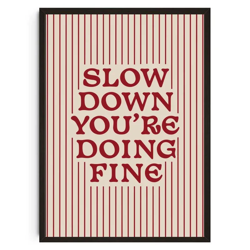 Plakat Be Kind to Your Mind – cytaty o zdrowiu psychicznym Wzór 12