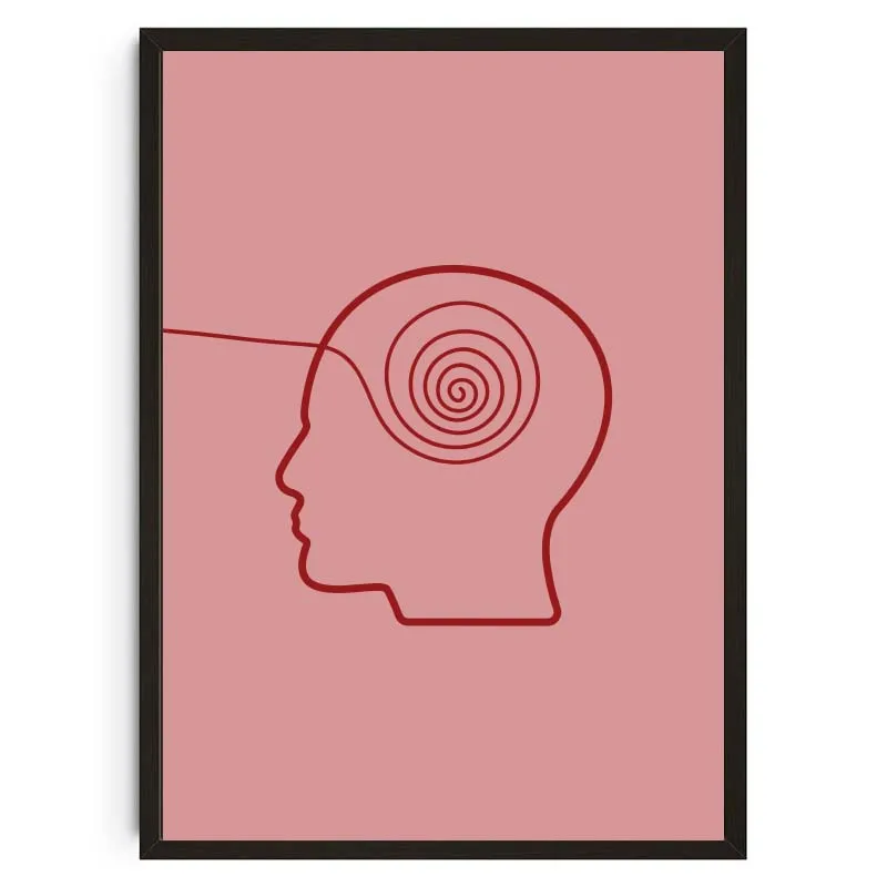 Plakat Be Kind to Your Mind - cytaty o zdrowiu psychicznym Wzór 5