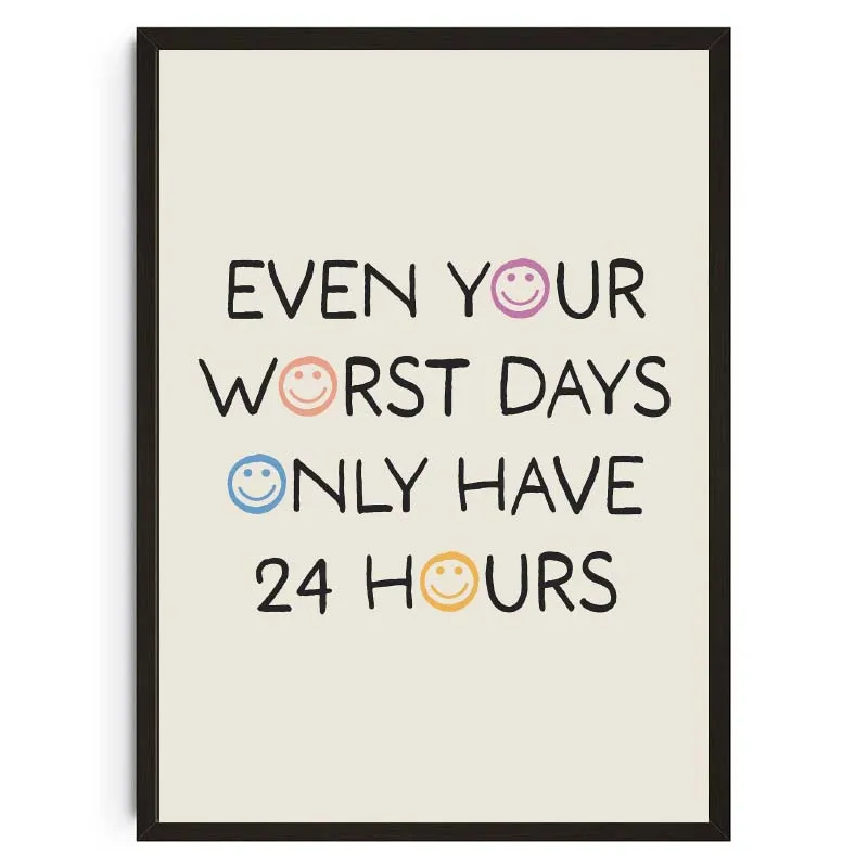 Plakat Be Kind to Your Mind - cytaty o zdrowiu psychicznym Wzór 7