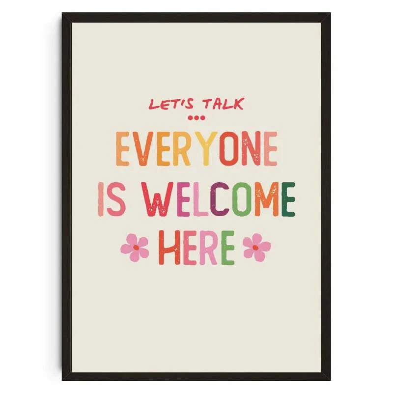 Plakat Be Kind to Your Mind - cytaty o zdrowiu psychicznym Wzór 8