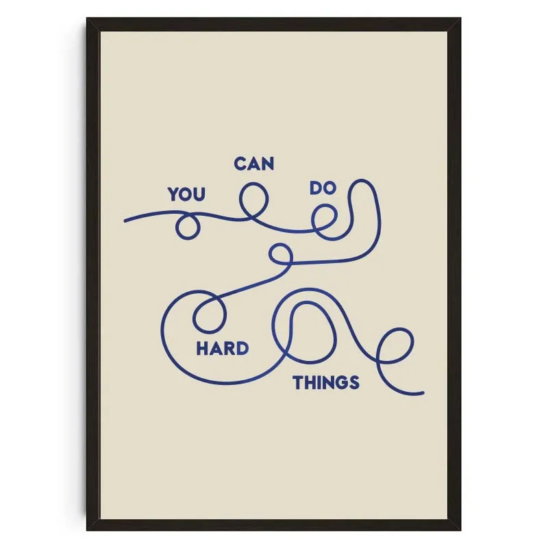 Plakat Be Kind to Your Mind – cytaty o zdrowiu psychicznym Wzór 9