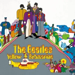 Plakat Beatles Yellow Submarine - kultowy zespół Wzór 1