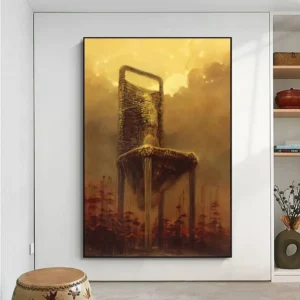 Zdzisław Beksiński - plakat z grafiką Wzór 1