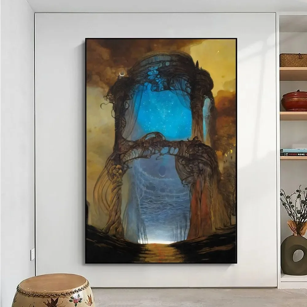 Zdzisław Beksiński - plakat z grafiką Wzór 3