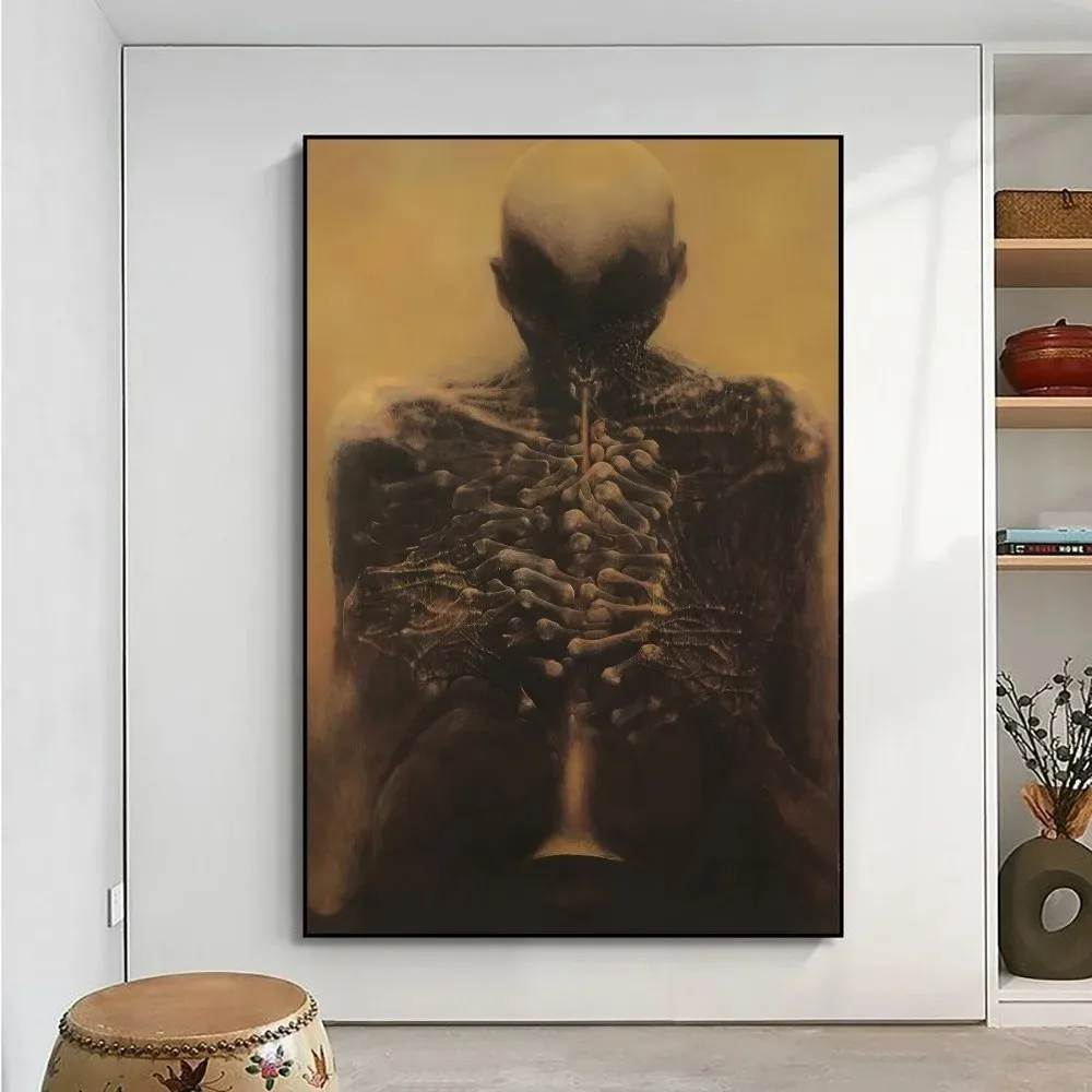Zdzisław Beksiński - plakat z grafiką Wzór 4