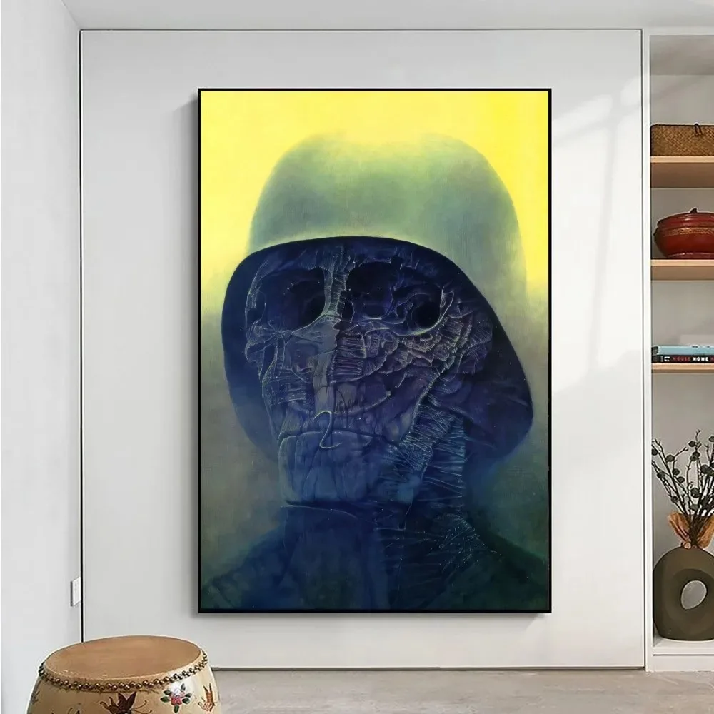 Zdzisław Beksiński - plakat z grafiką Wzór 5