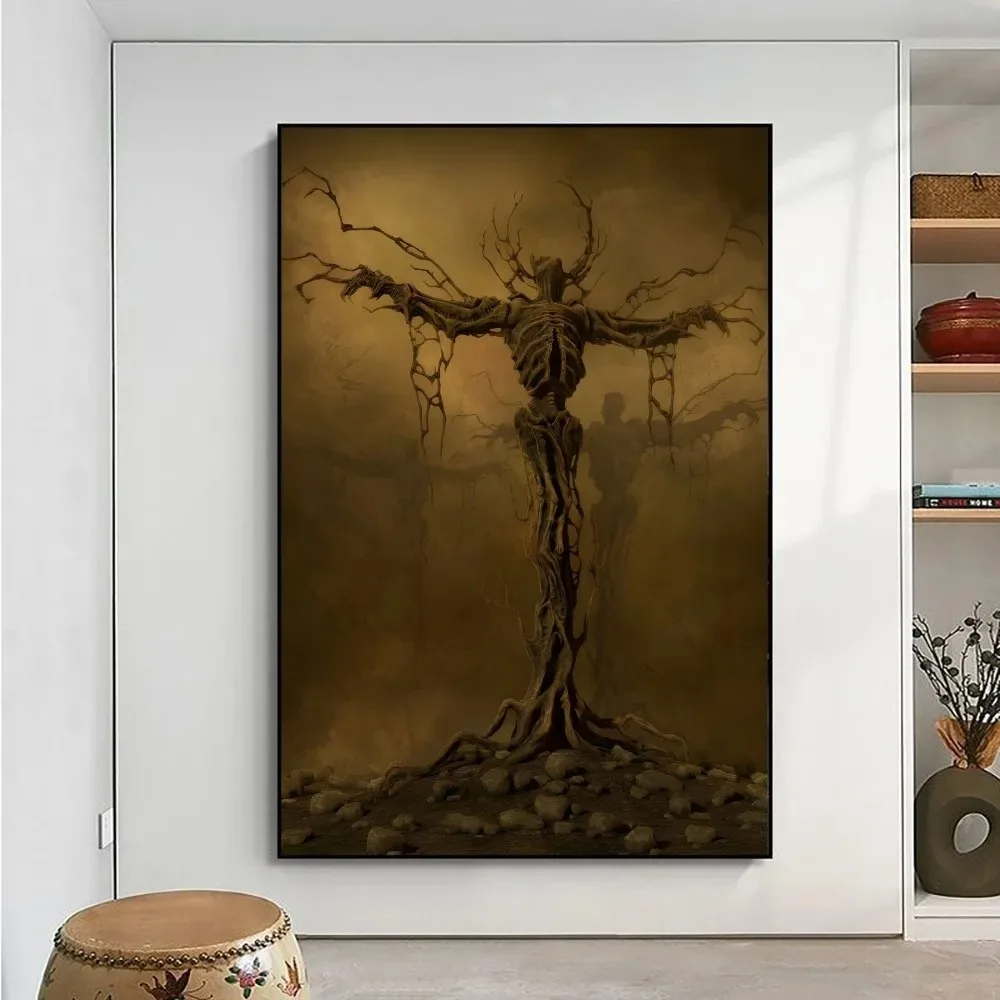 Zdzisław Beksiński - plakat z grafiką Wzór 7