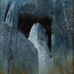 Plakat Beksiński surrealistyczne malarstwo Wzór 1