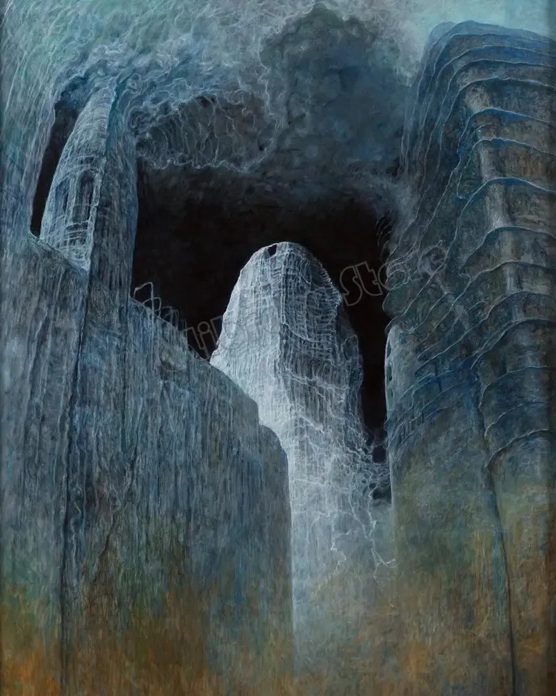 Plakat Beksiński surrealistyczne malarstwo Wzór 1