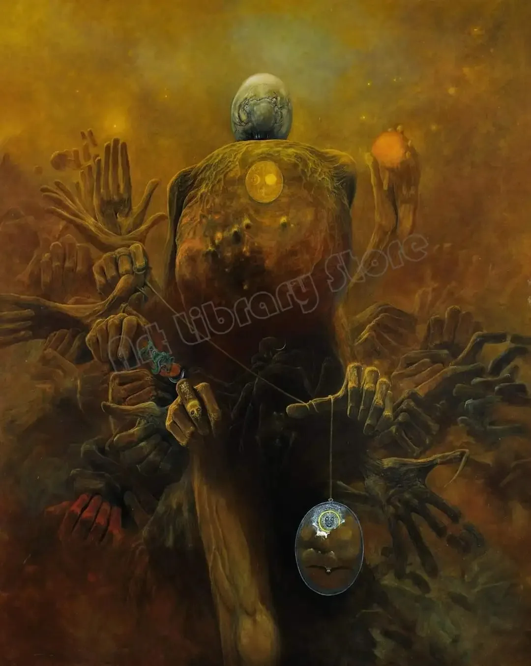 Plakat Beksiński surrealistyczne malarstwo Wzór 2