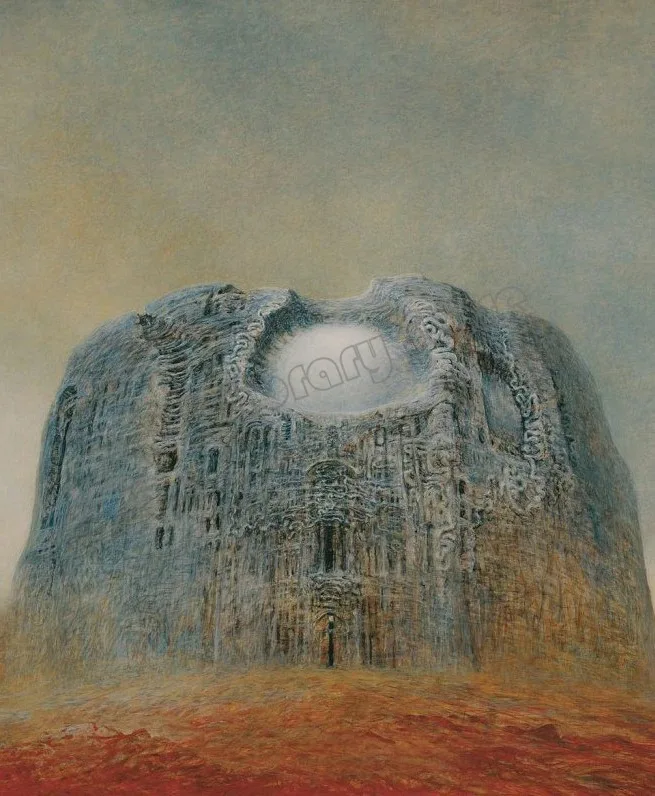 Plakat Beksiński surrealistyczne malarstwo Wzór 6