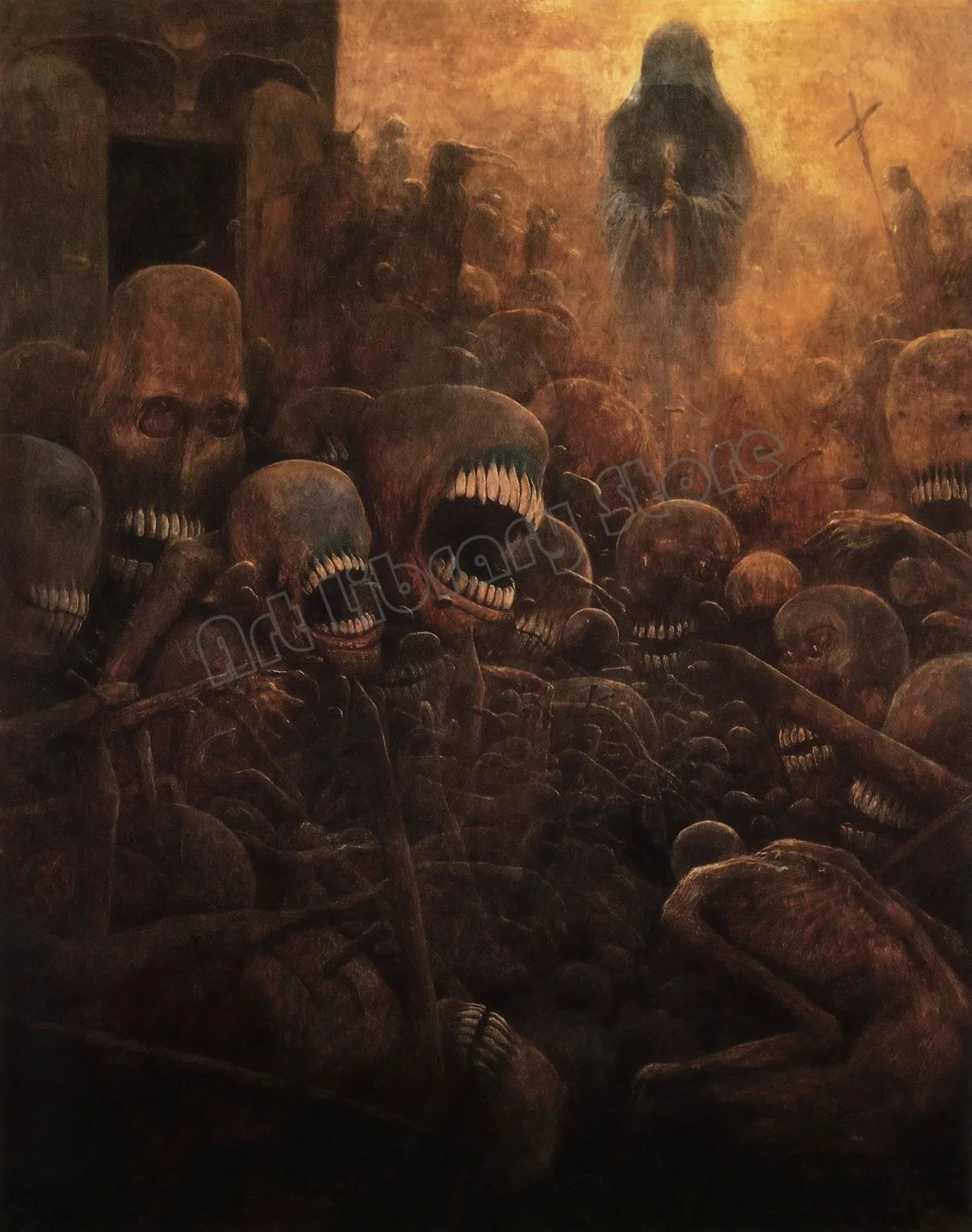 Plakat Beksiński surrealistyczne malarstwo Wzór 7