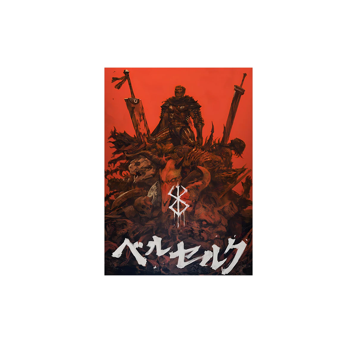 Plakat Berserk - Guts i Griffith Wzór 7