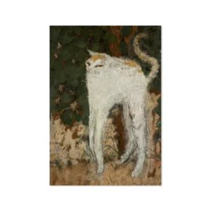 Biały kot Pierre Bonnard - plakat muzealny Wzór 1