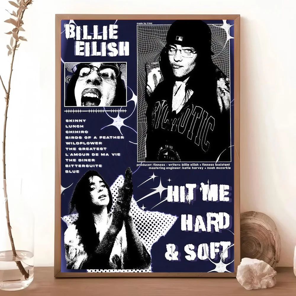 Plakat Billie Eilish Hit Me Hard and Soft Wzór 1