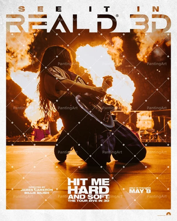 Plakat Billie Eilish - Hit Me Hard and Soft Tour Wzór 2