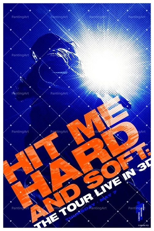 Plakat Billie Eilish - Hit Me Hard and Soft Tour Wzór 3