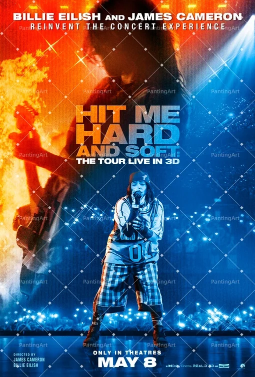 Plakat Billie Eilish - Hit Me Hard and Soft Tour Wzór 4