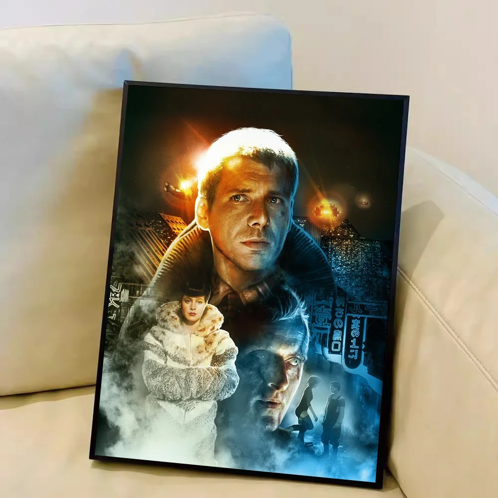 Plakat Blade Runner - retro plakat sci-fi Czarny