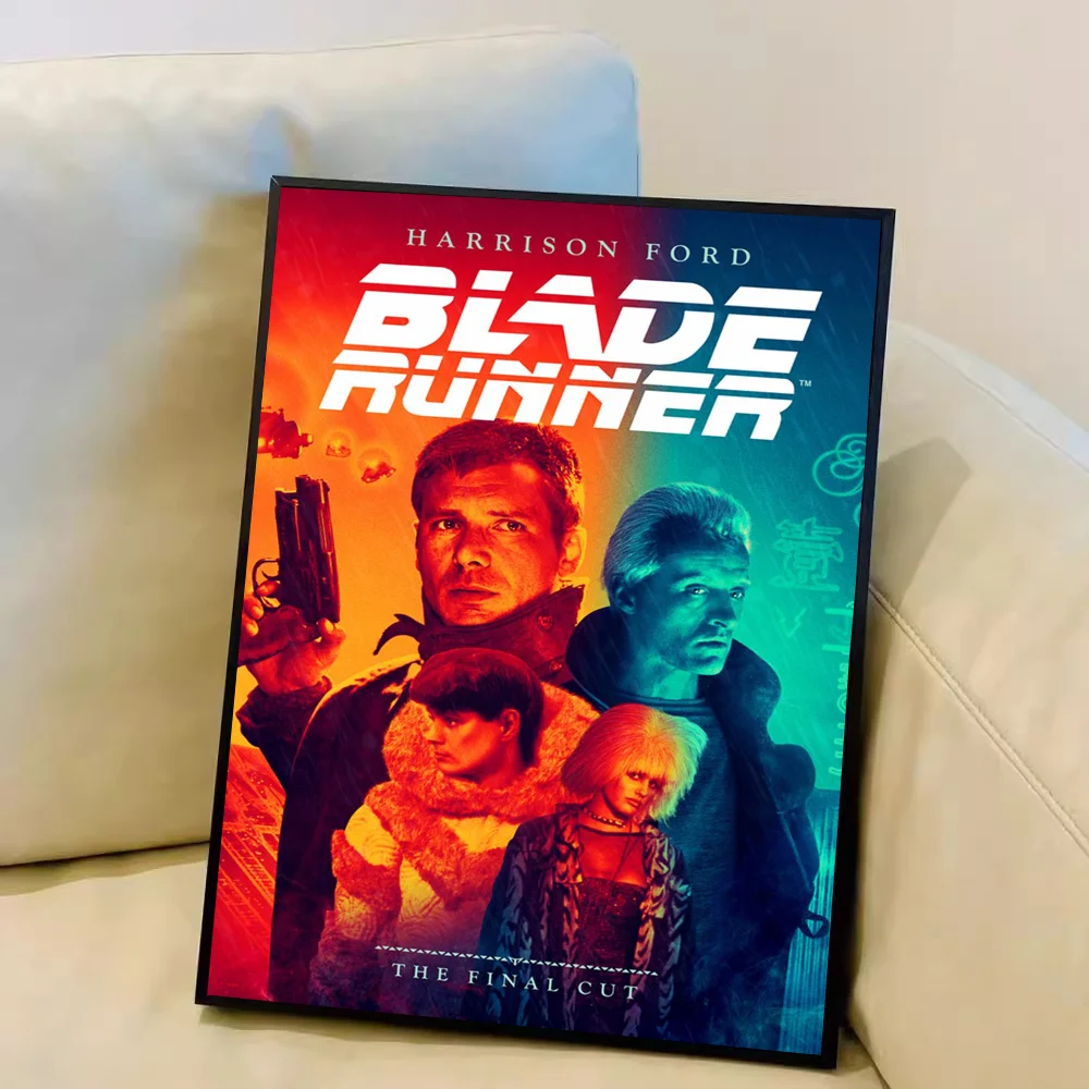 Plakat Blade Runner - retro plakat sci-fi Czerwony