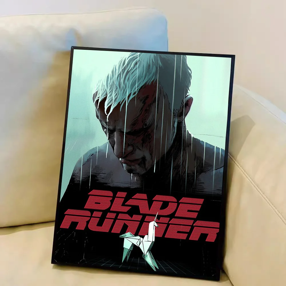 Plakat Blade Runner - retro plakat sci-fi Fioletowy