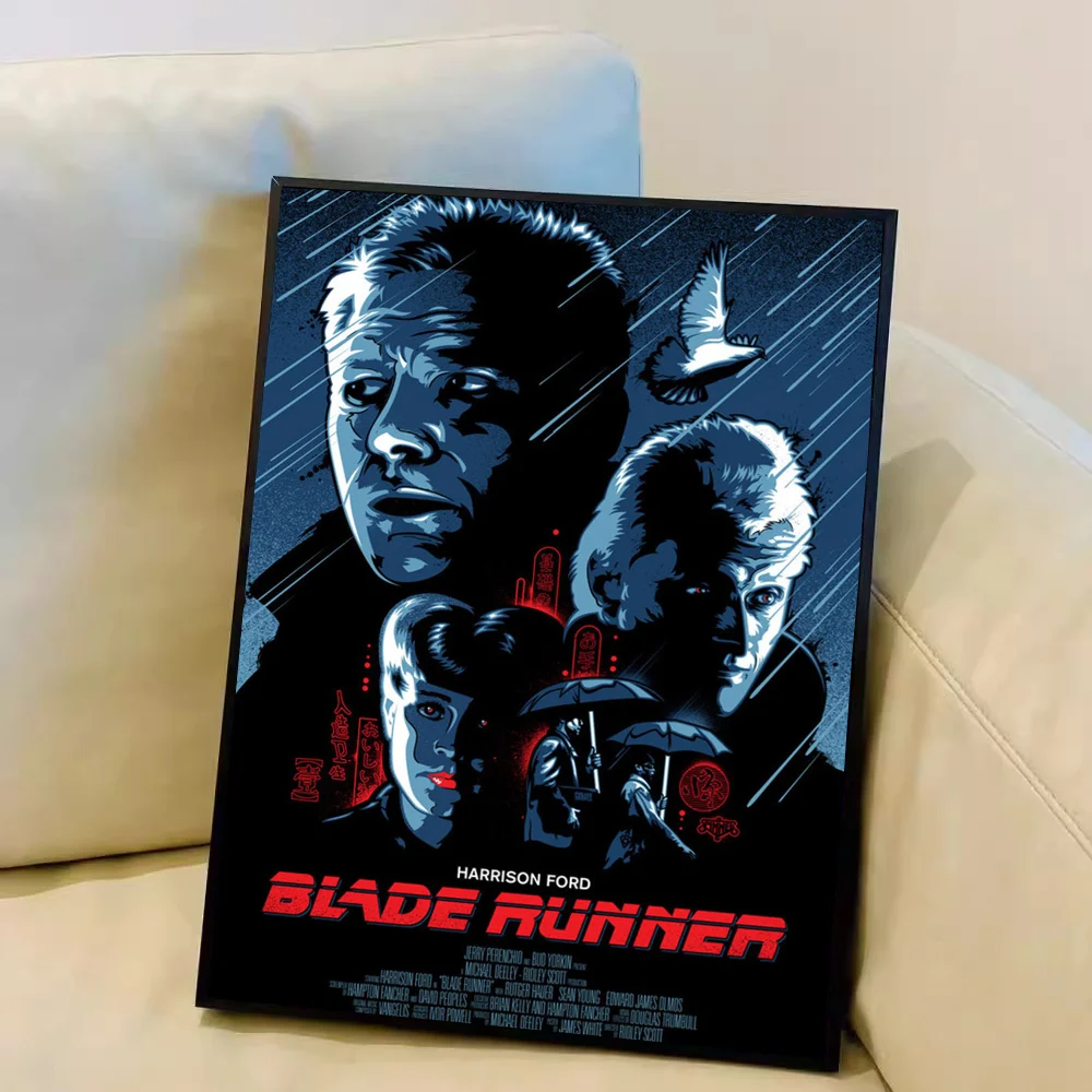 Plakat Blade Runner - retro plakat sci-fi Zielony