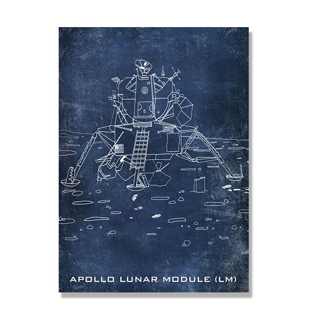 Plakat blueprint prom kosmiczny vintage Różowy