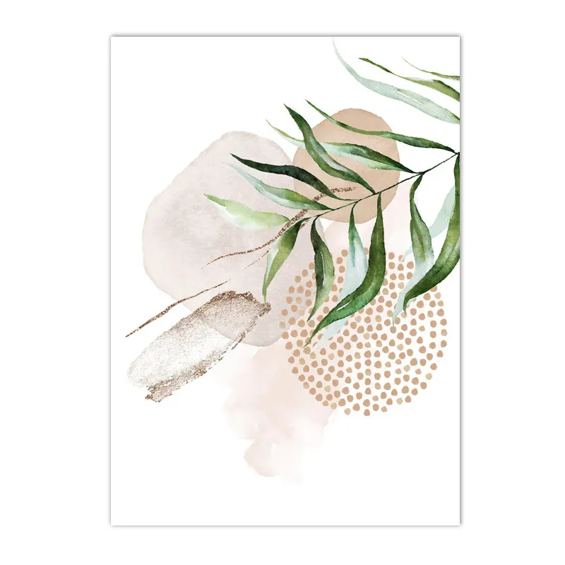 Plakat boho - minimalistyczna abstrakcja w pastelach Wzór 5