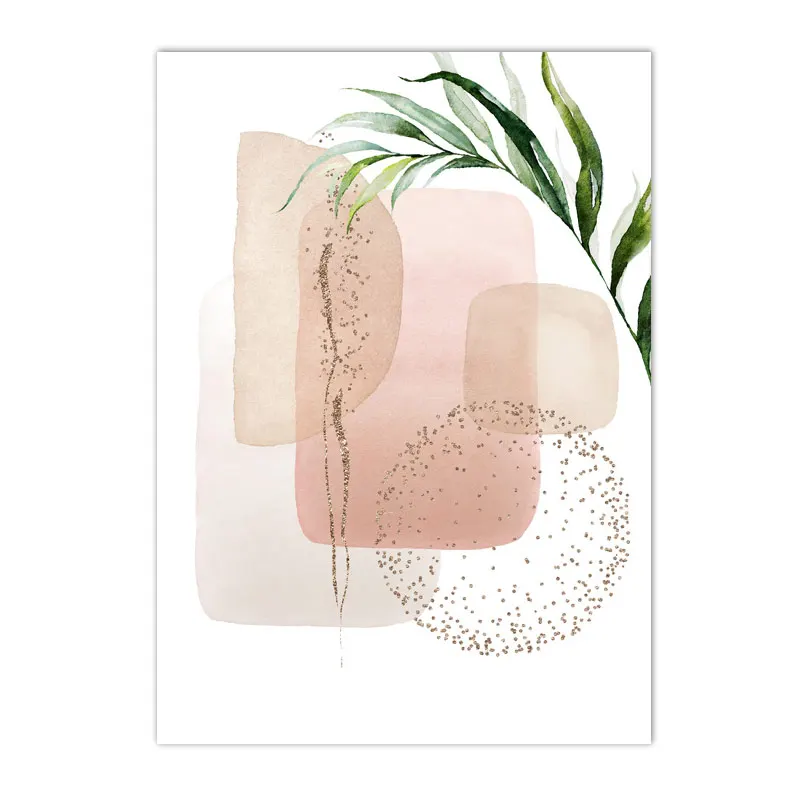 Plakat boho - minimalistyczna abstrakcja w pastelach Wzór 7
