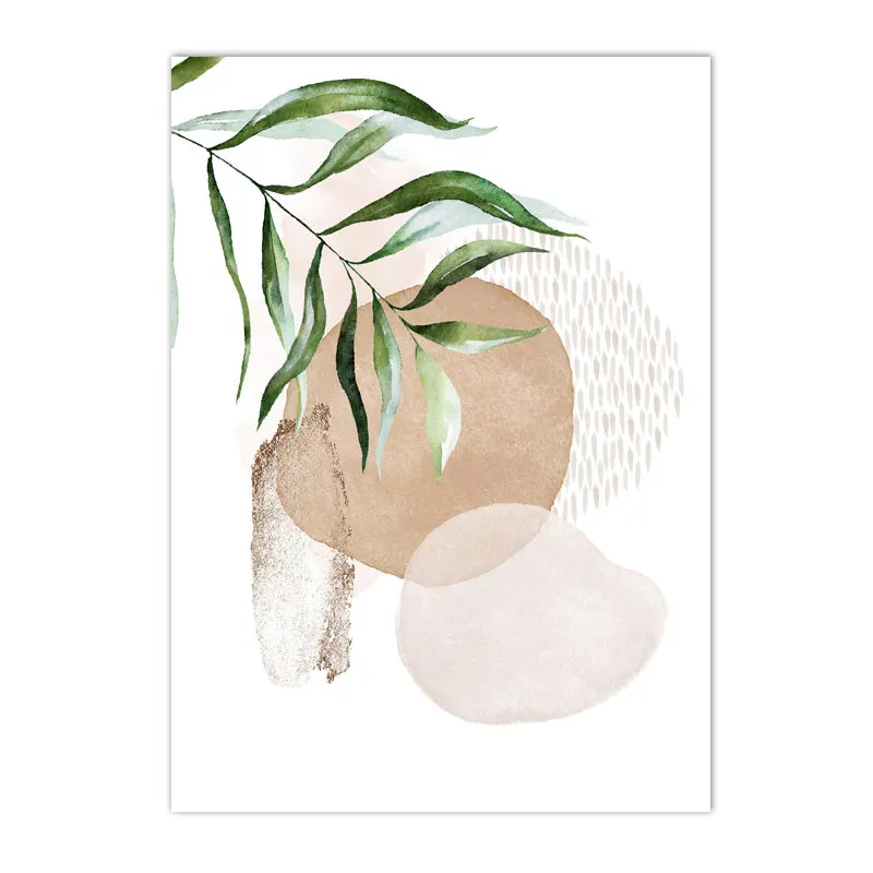 Plakat boho - minimalistyczna abstrakcja w pastelach Wzór 8