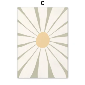 Plakat boho abstrakcyjny color block Wzór 1