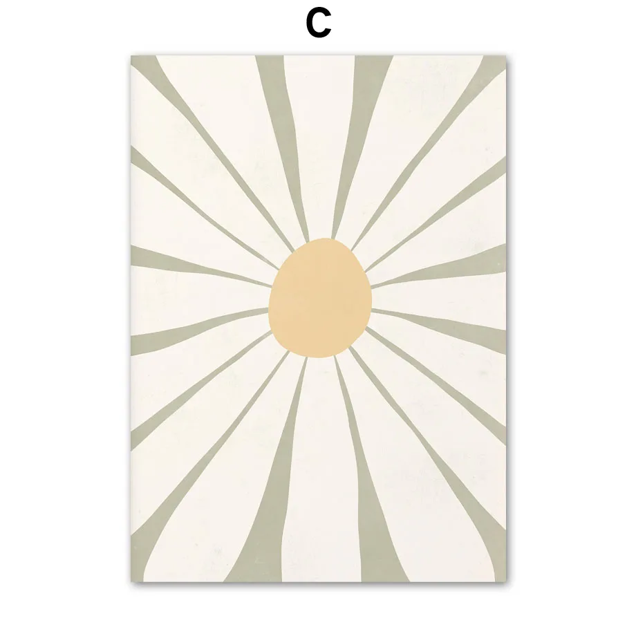 Plakat boho abstrakcyjny color block Wzór 1
