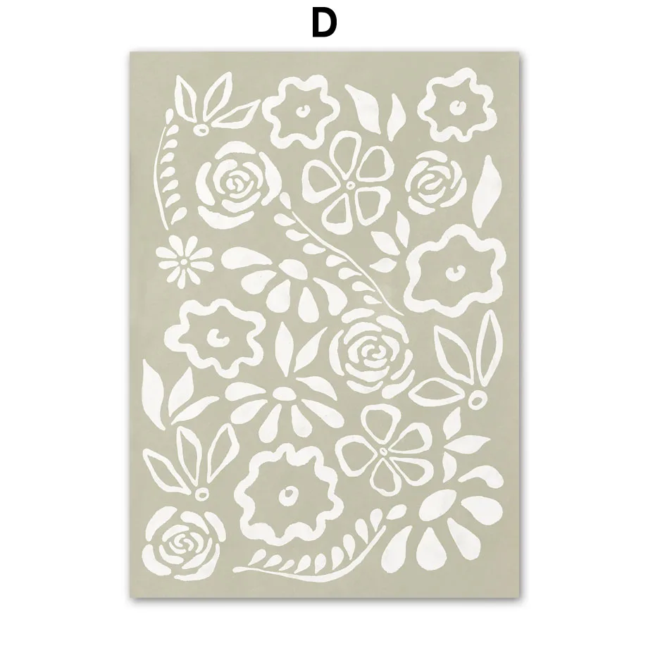 Plakat boho abstrakcyjny color block Wzór 2