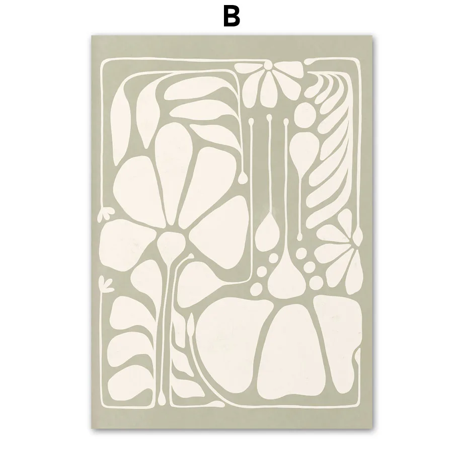Plakat boho abstrakcyjny color block Wzór 4