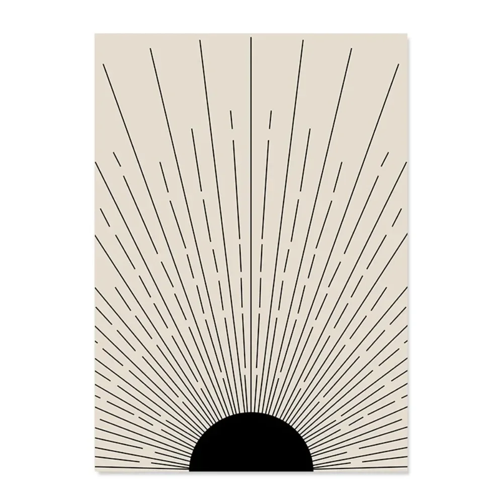 Plakat boho z kobiecymi twarzami Wzór 3