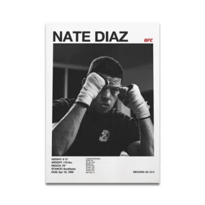 Plakat o tematyce boksu i MMA Wzór 1