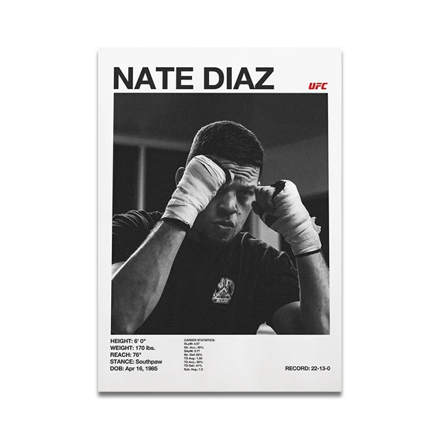 Plakat o tematyce boksu i MMA Wzór 1