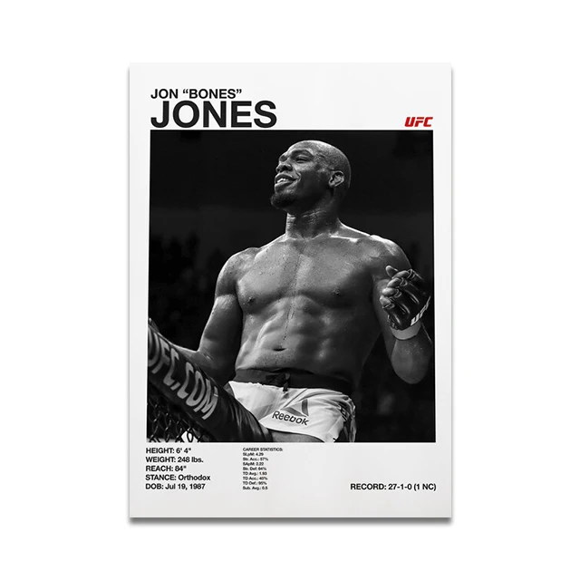 Plakat o tematyce boksu i MMA Wzór 8