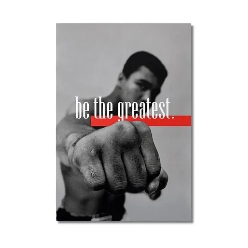 Plakat Mike Tyson i Muhammad Ali - boks z cytatem Pic 01