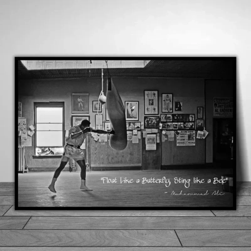 Plakat Mike Tyson i Muhammad Ali – boks z cytatem Pic 02