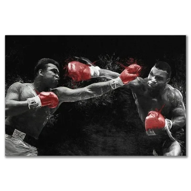 Plakat Mike Tyson i Muhammad Ali – boks z cytatem Pic 17