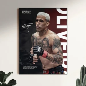 Plakat bokserski z legendą UFC do siłowni Wzór 1