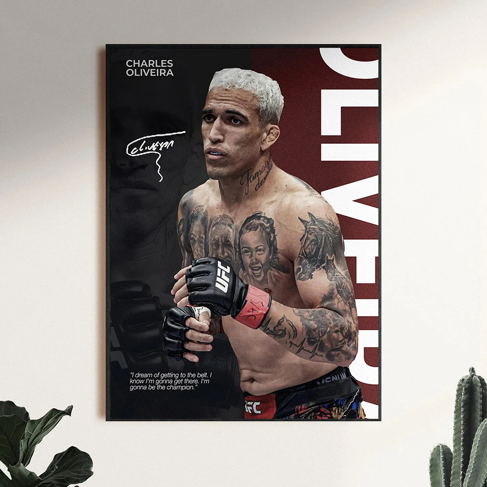 Plakat bokserski z legendą UFC do siłowni Wzór 1