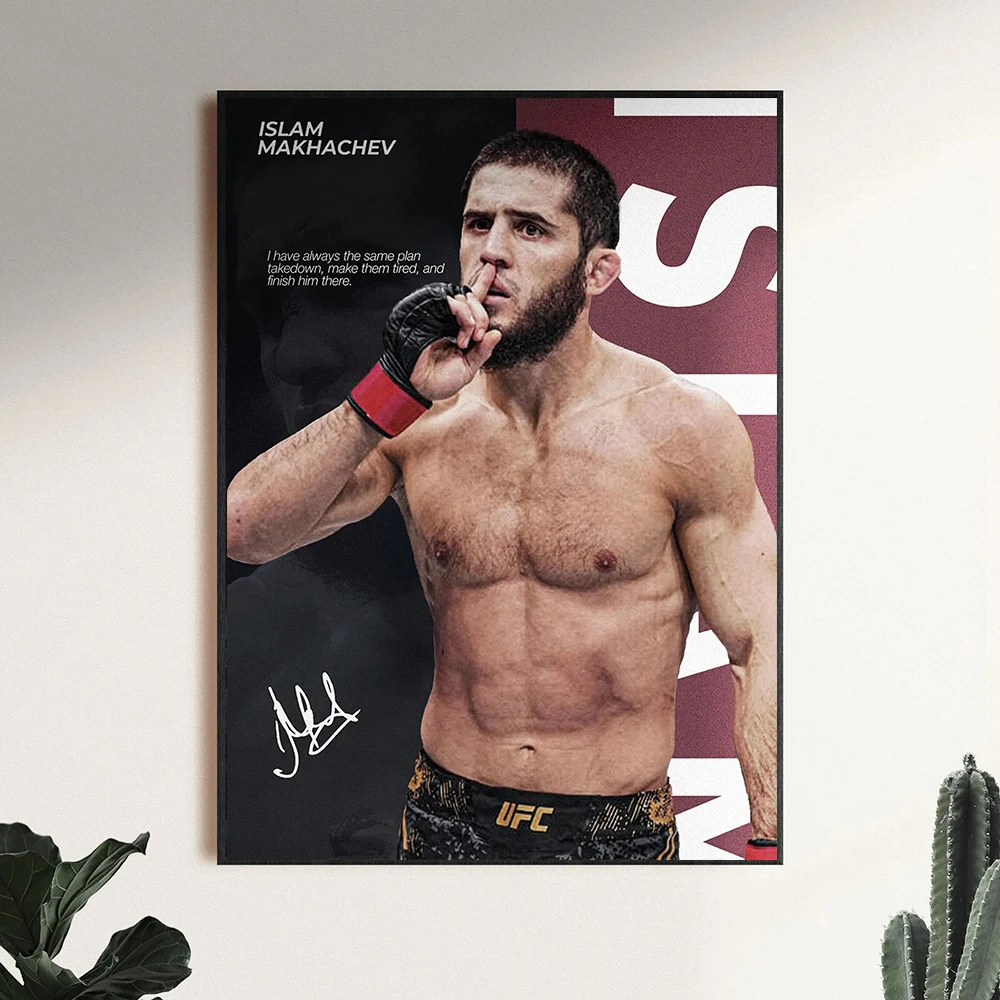 Plakat bokserski z legendą UFC do siłowni Wzór 6