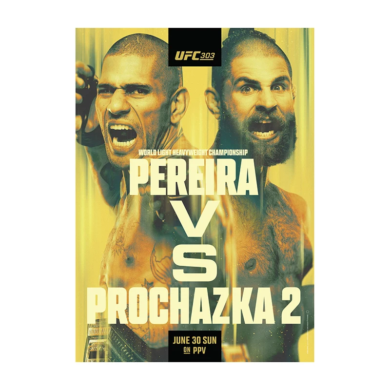 Plakat bokserski walka o tytuł na płótnie Wzór 8