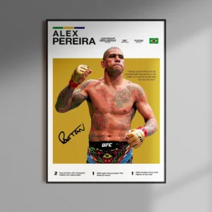 Alvarez, Inoue, Usyk - plakat sławnych bokserów Biały