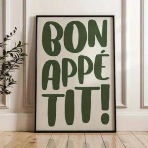 Bon Appetit - plakat do kuchni w stylu francuskim Ct 29 1